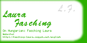 laura fasching business card